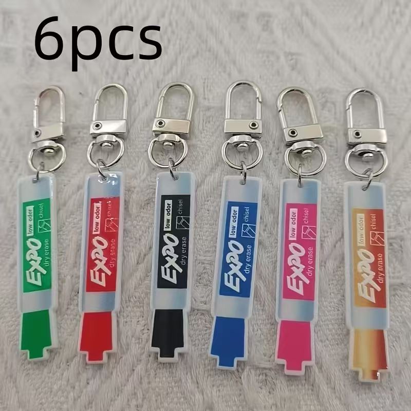 Car Accessories Gifts - Chaveiro de caneta acrílica com 6