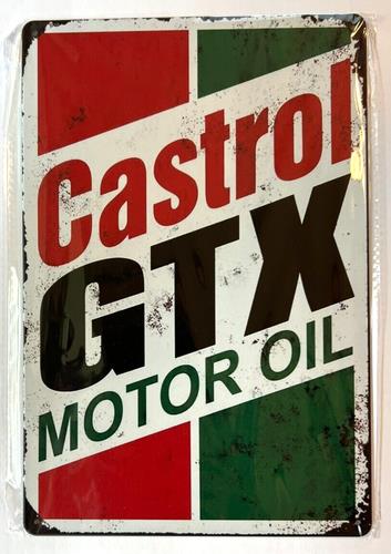 Placa de Metal Vintage Castrol - Castrol Oil Gtx avaliação e preço