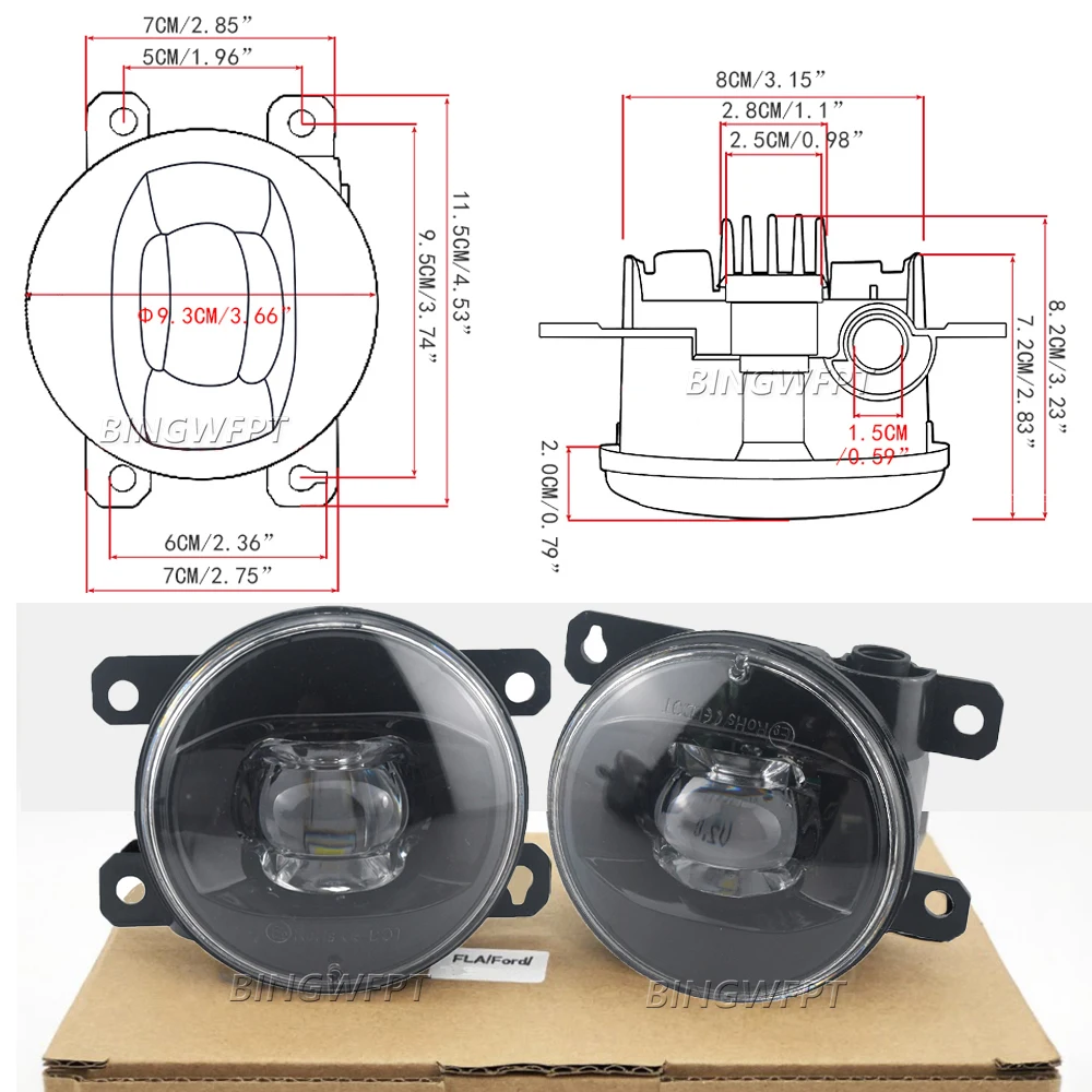 Luzes de nevoeiro LED do carro - Car Accessories Xl avaliação e preço