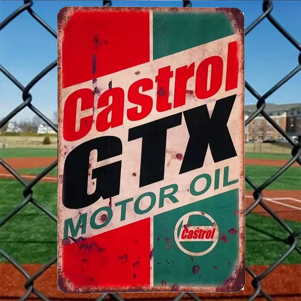 Placa de Metal Vintage Castrol - Castrol Oil Gtx avaliação e preço