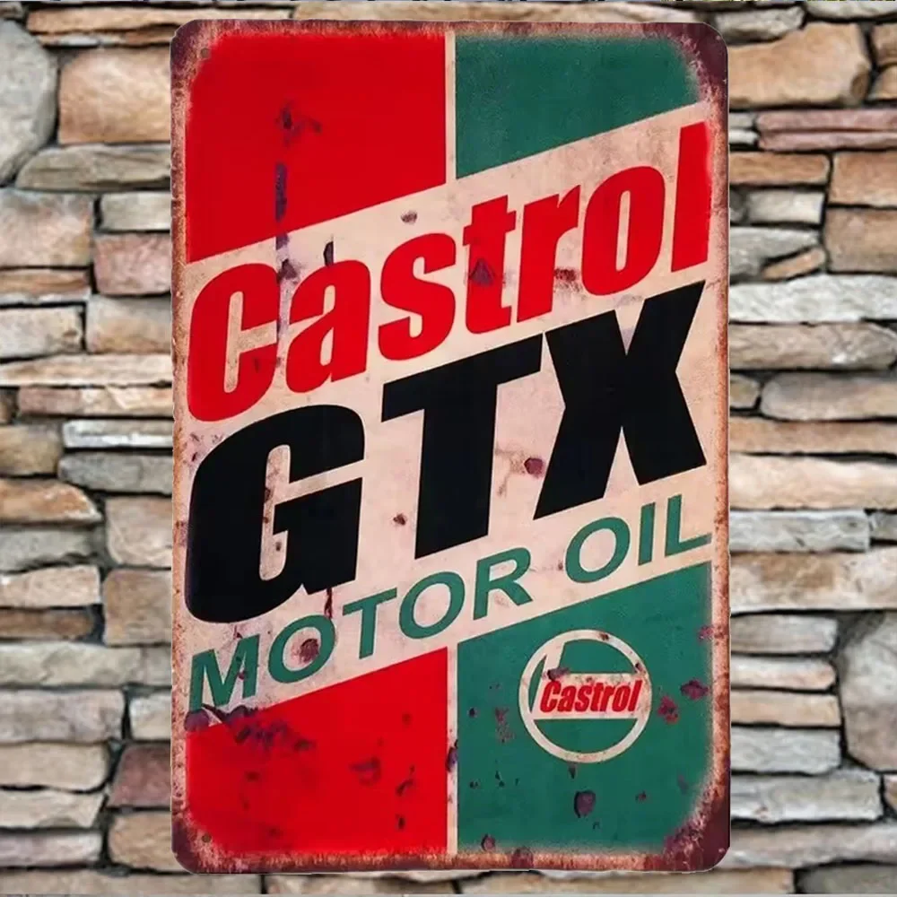 Placa de Metal Vintage Castrol - Castrol Oil Gtx avaliação e preço